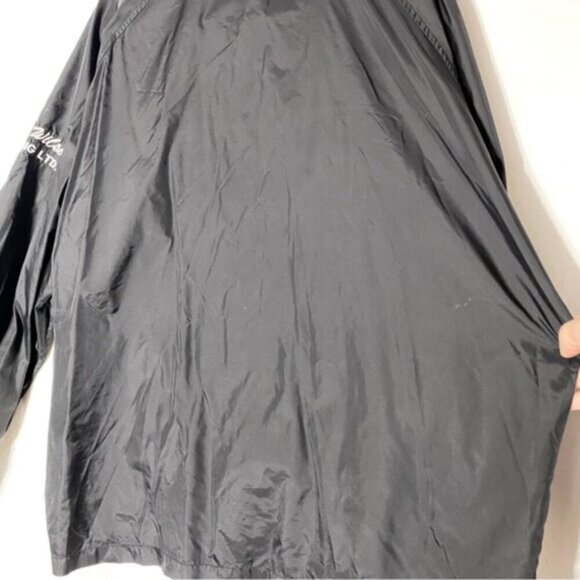 Vintage Roper Black Embroidered Snap Front Windbreaker XL - Picture 13 of 15